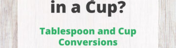 tablespoon to cup