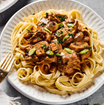 Keto Beef Stroganoff (With real noodles!) - The Big Man's World