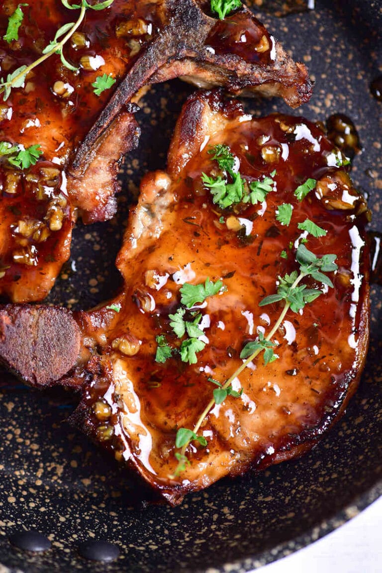 Glazed Juicy Keto Pork Chops (Extra juicy!) - The Big Man's World