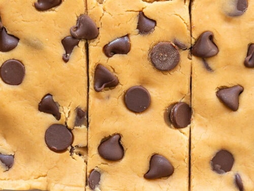 Cookie Dough Protein Bars (3 Ingredients!)- The Big Man's World ®