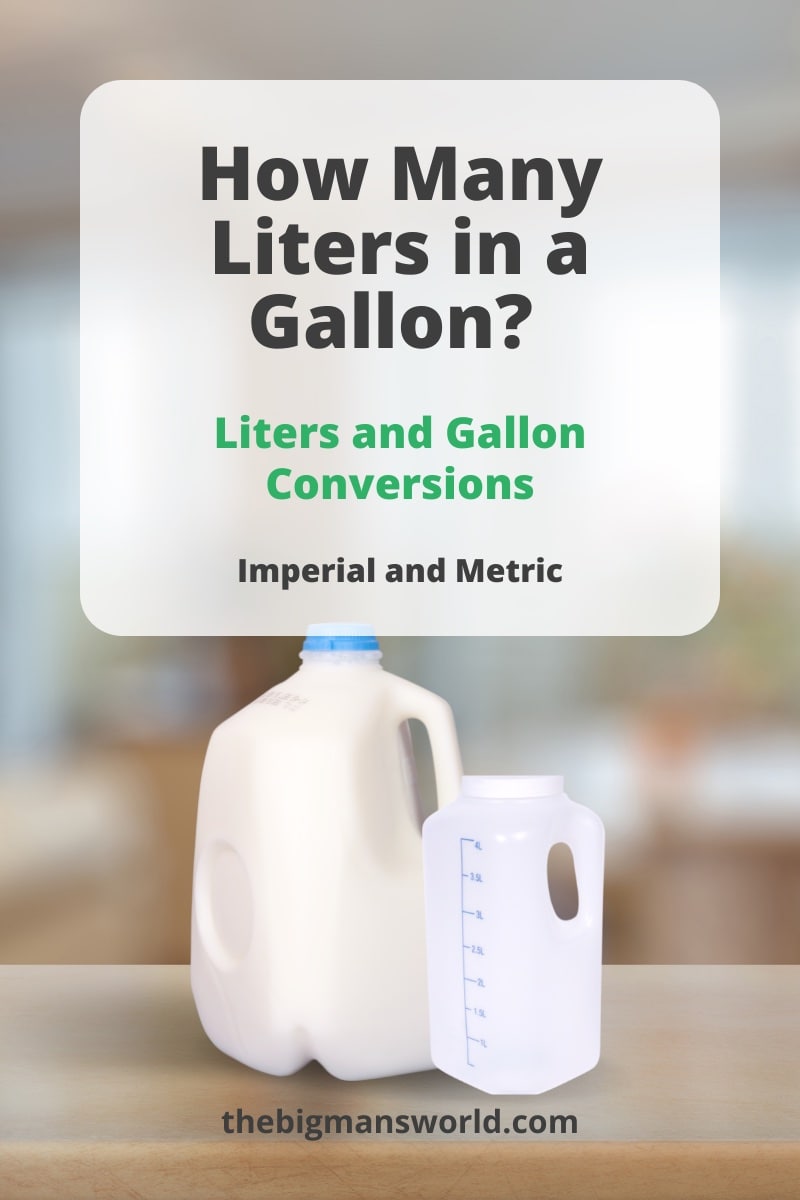 How many liters in a gallon Metric and Imperial conversions