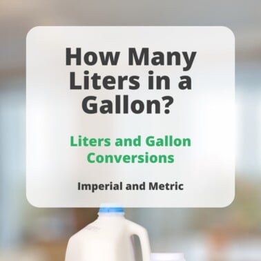 how many liters in a gallon