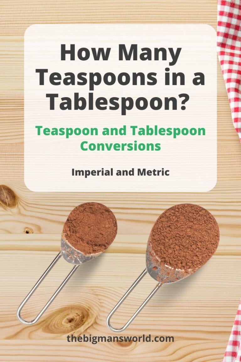How Many Teaspoons in a Tablespoon (tsp to Tbsp) The Big Man's World