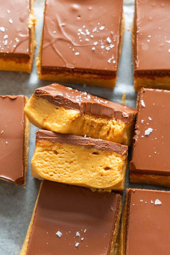 Keto Peanut Butter Bars (3 Ingredients!) - The Big Man's World