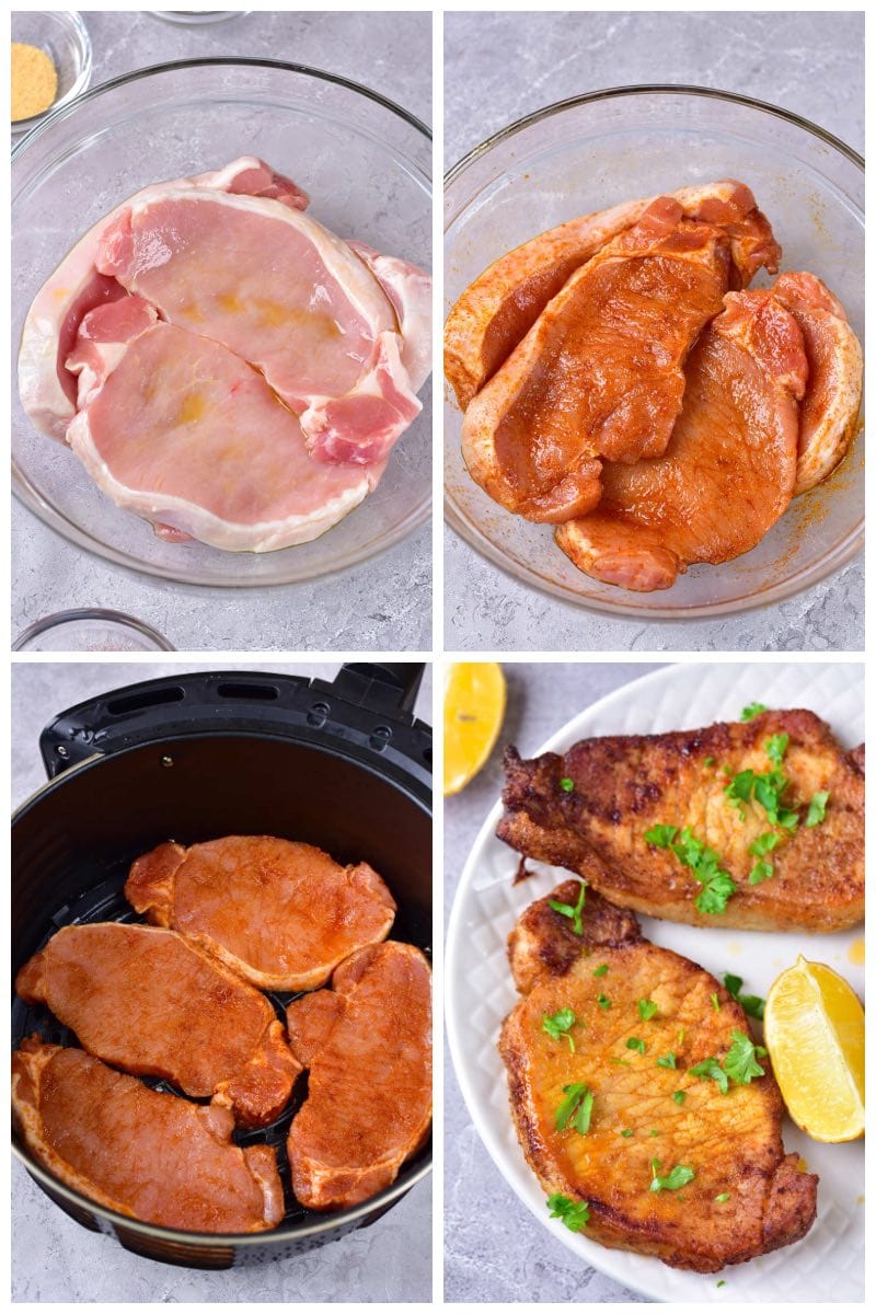 Pork chops in air fryer