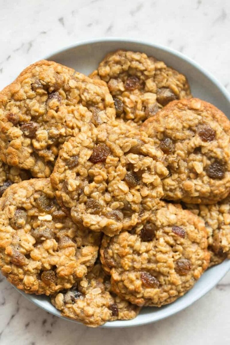 4Ingredient Healthy Oatmeal Raisin Cookies The Big Man's World