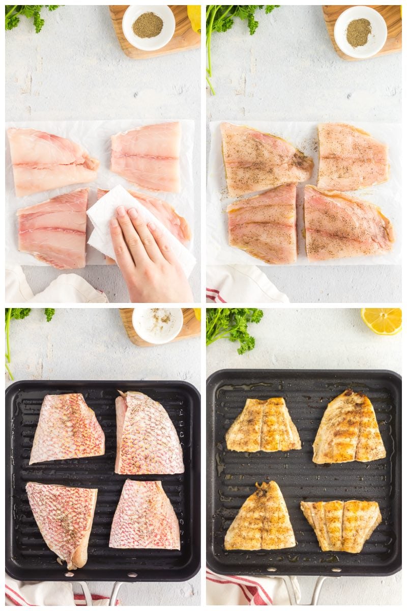 how to grill red snapper.