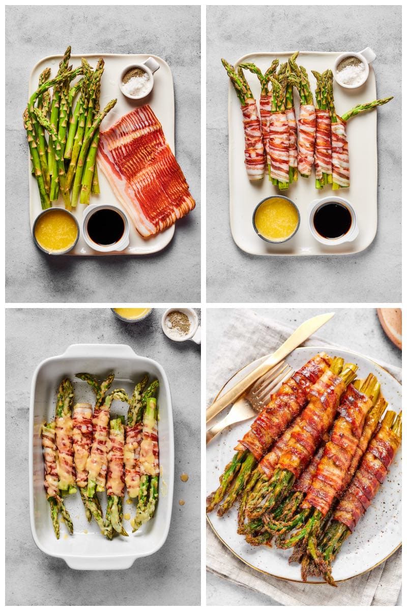 how to make bacon wrapped asparagus.