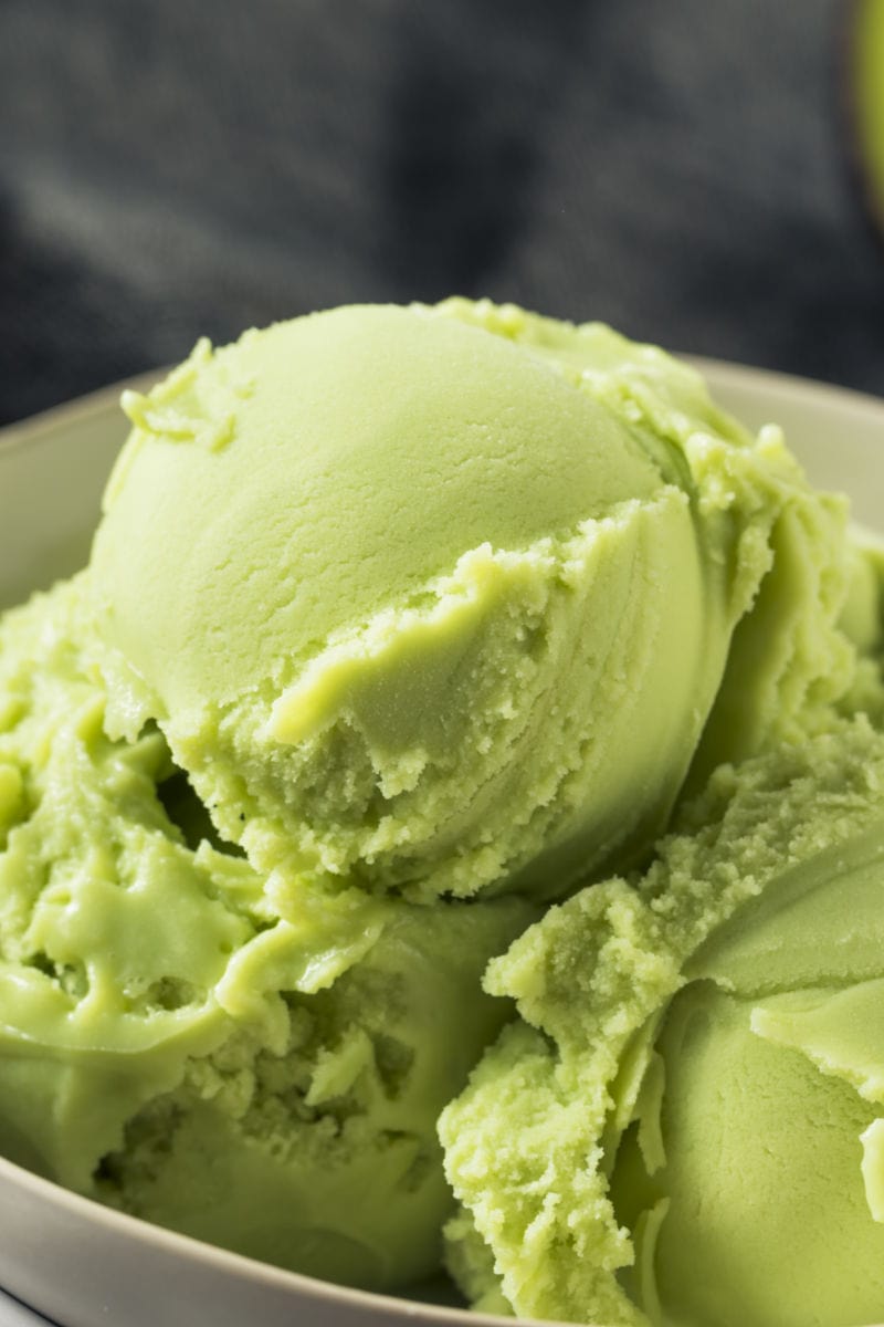 avacado ice cream.