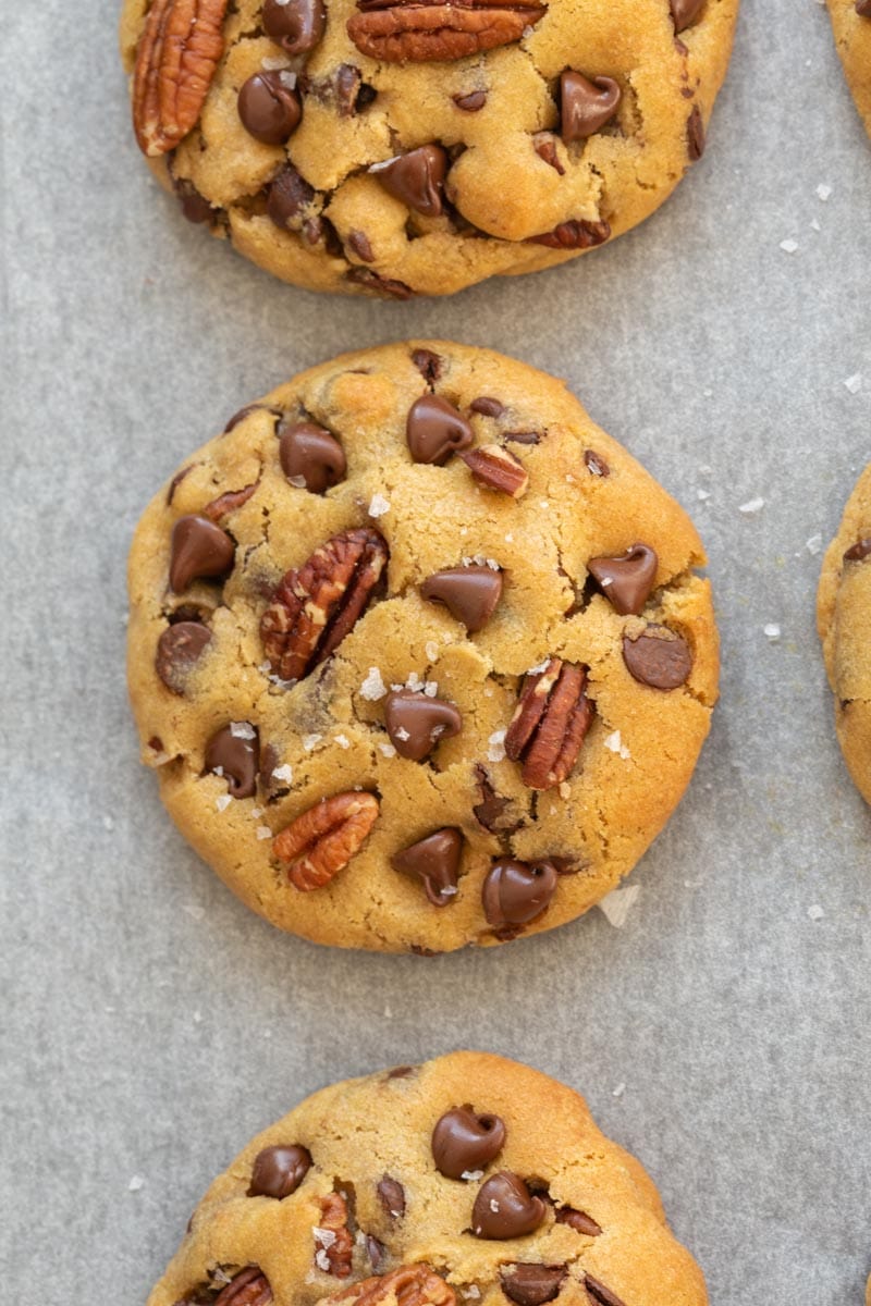 pecan cookies with chocolate chips.