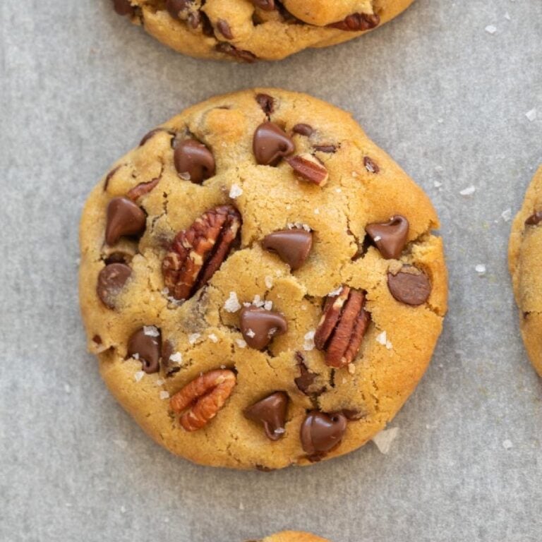 6Ingredient Chocolate Chip Pecan Cookies {flourless} The Big Man's