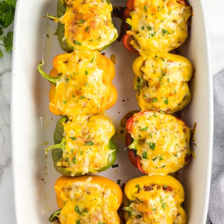 Healthy Stuffed Peppers (Under 30 Minutes) The Big Man's World