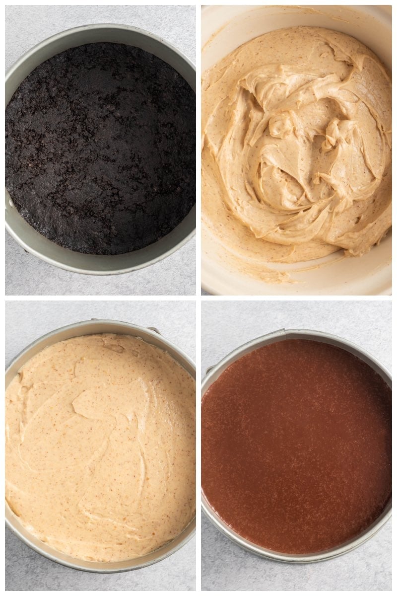how to make a peanut butter cheesecake.