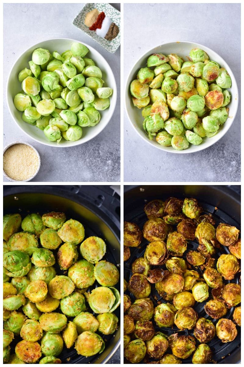 how to make air fryer brussels sprouts.