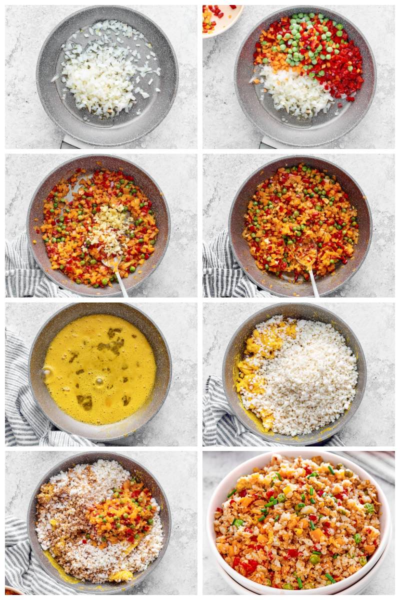 how to make cauliflower fried rice.