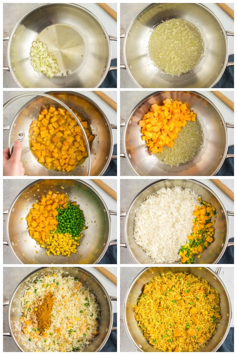 how to make curry fried rice.
