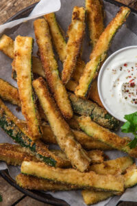 Crispy Baked Zucchini Fries- Just 4 Ingredients! - The Big Man's World
