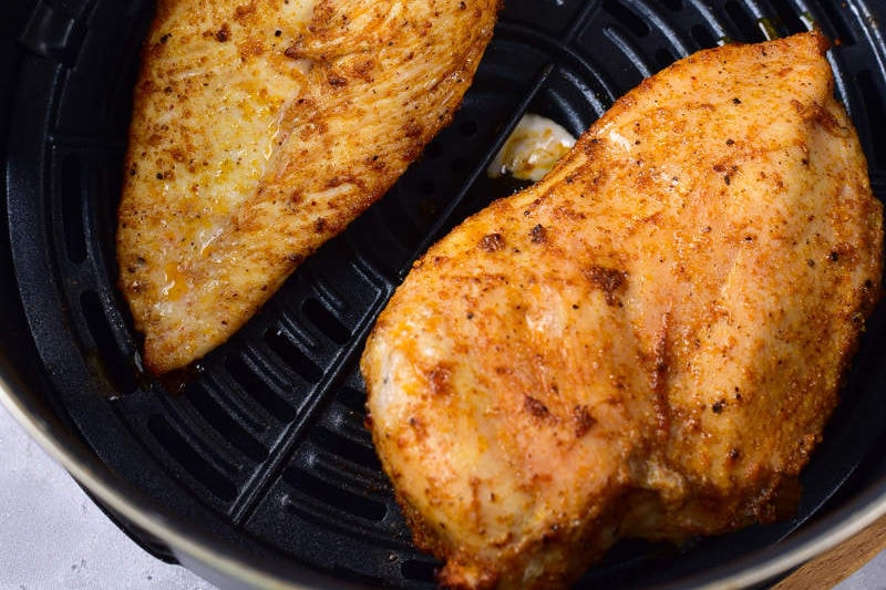 chicken breasts in the air fryer. 