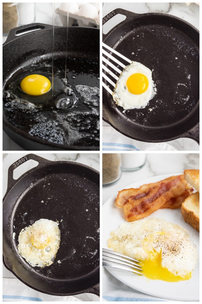 how to make over easy eggs.