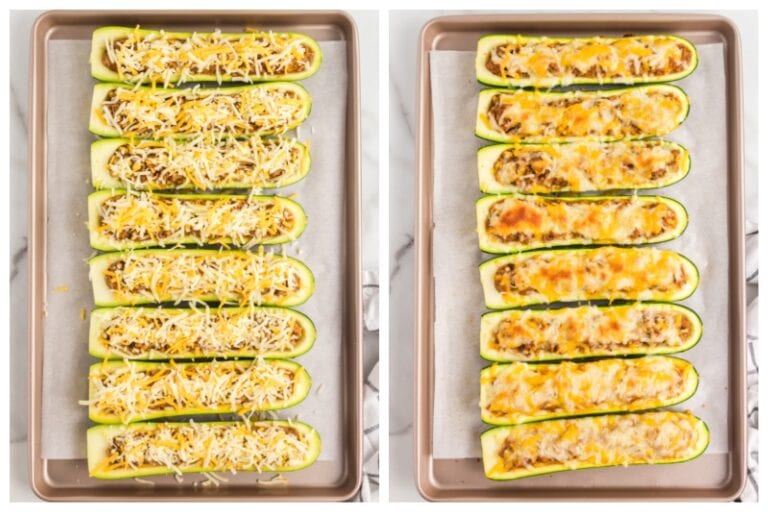Stuffed Zucchini Boats (Healthy & Low Calorie!) TBMW
