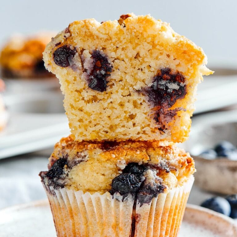 The BEST Keto Blueberry Muffins Just 6 Ingredients
