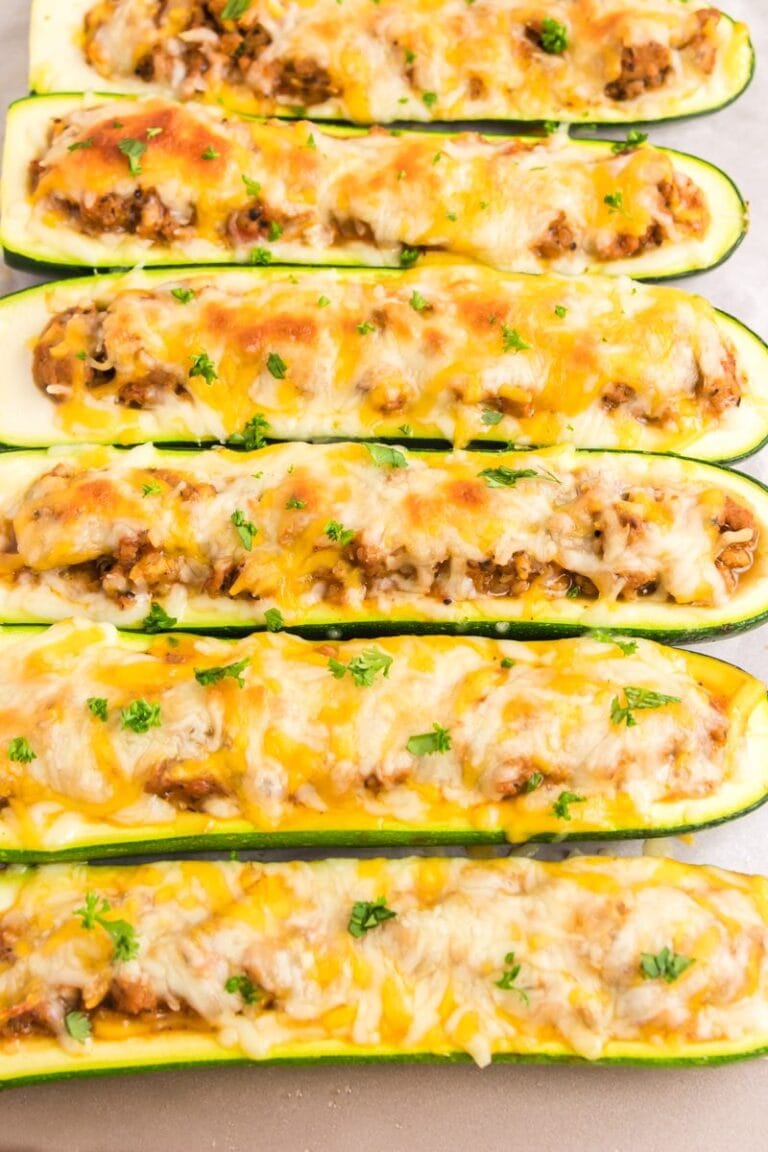 Stuffed Zucchini Boats Healthy And Low Calorie Tbmw 4356