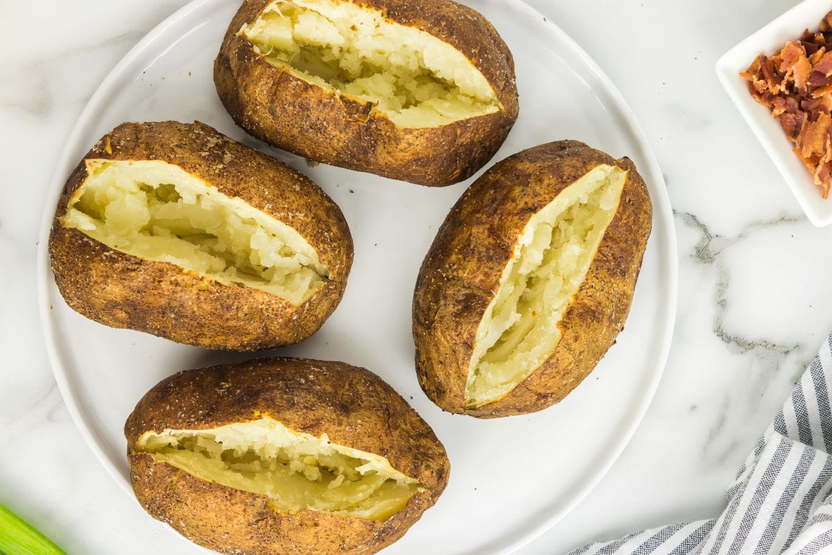 air fried baked potato.