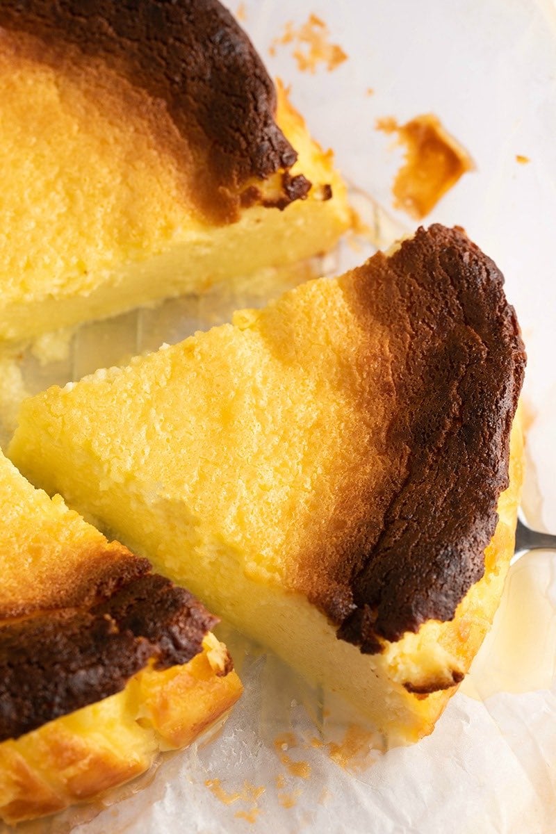 basque cheesecake.