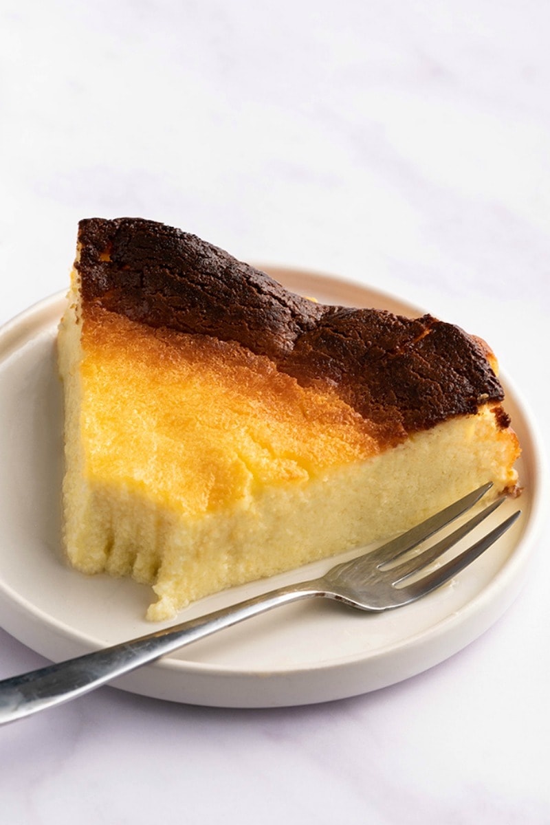 burnt cheesecake.