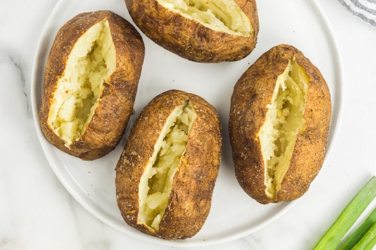 Air Fryer Baked Potatoes | Just Two Minutes Prep Needed