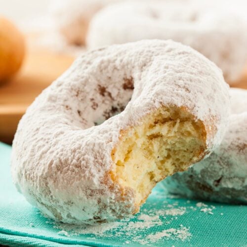 powdered donuts recipe.