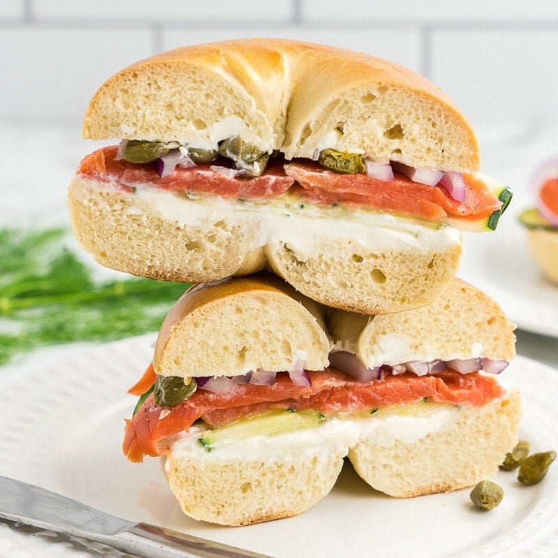 Salmon & Cream Cheese Sandwich Recipe - Weight Loss Resources