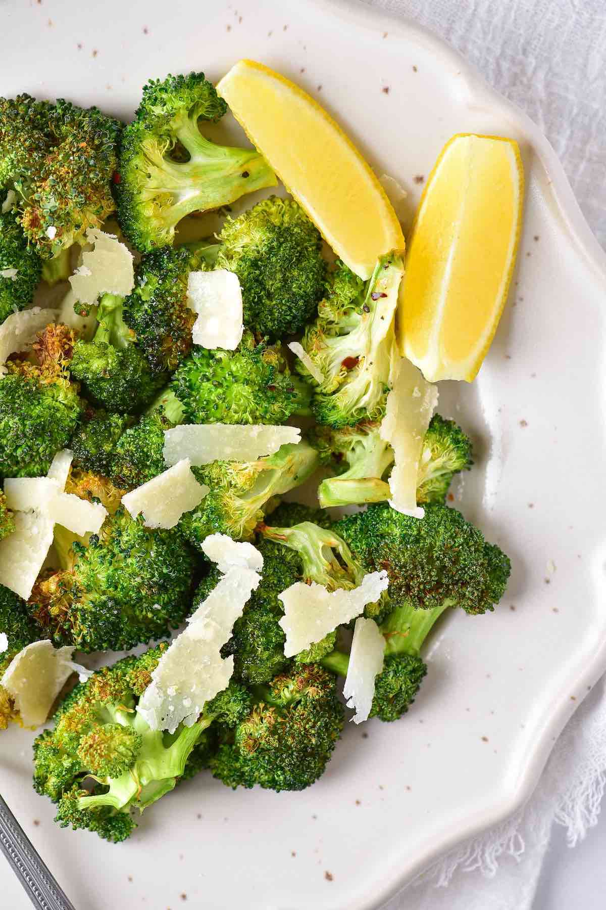 air fried broccoli.