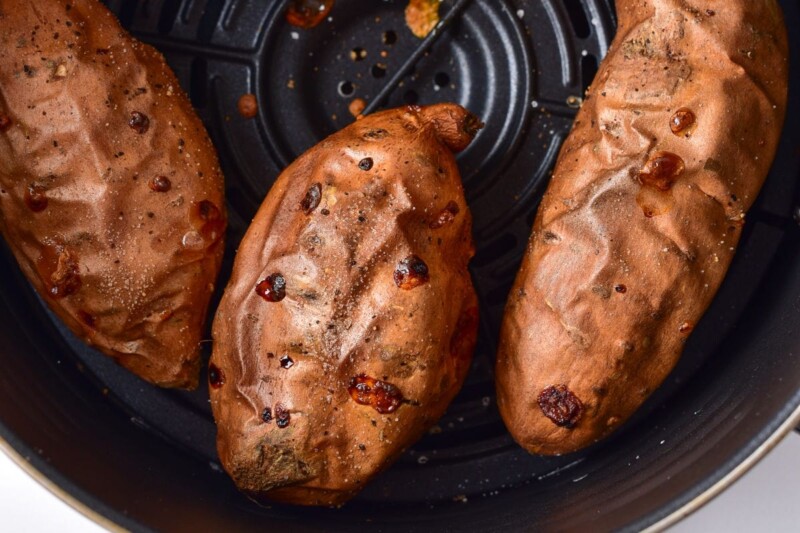 20 Minute Air Fryer Baked Sweet Potato The Big Mans World