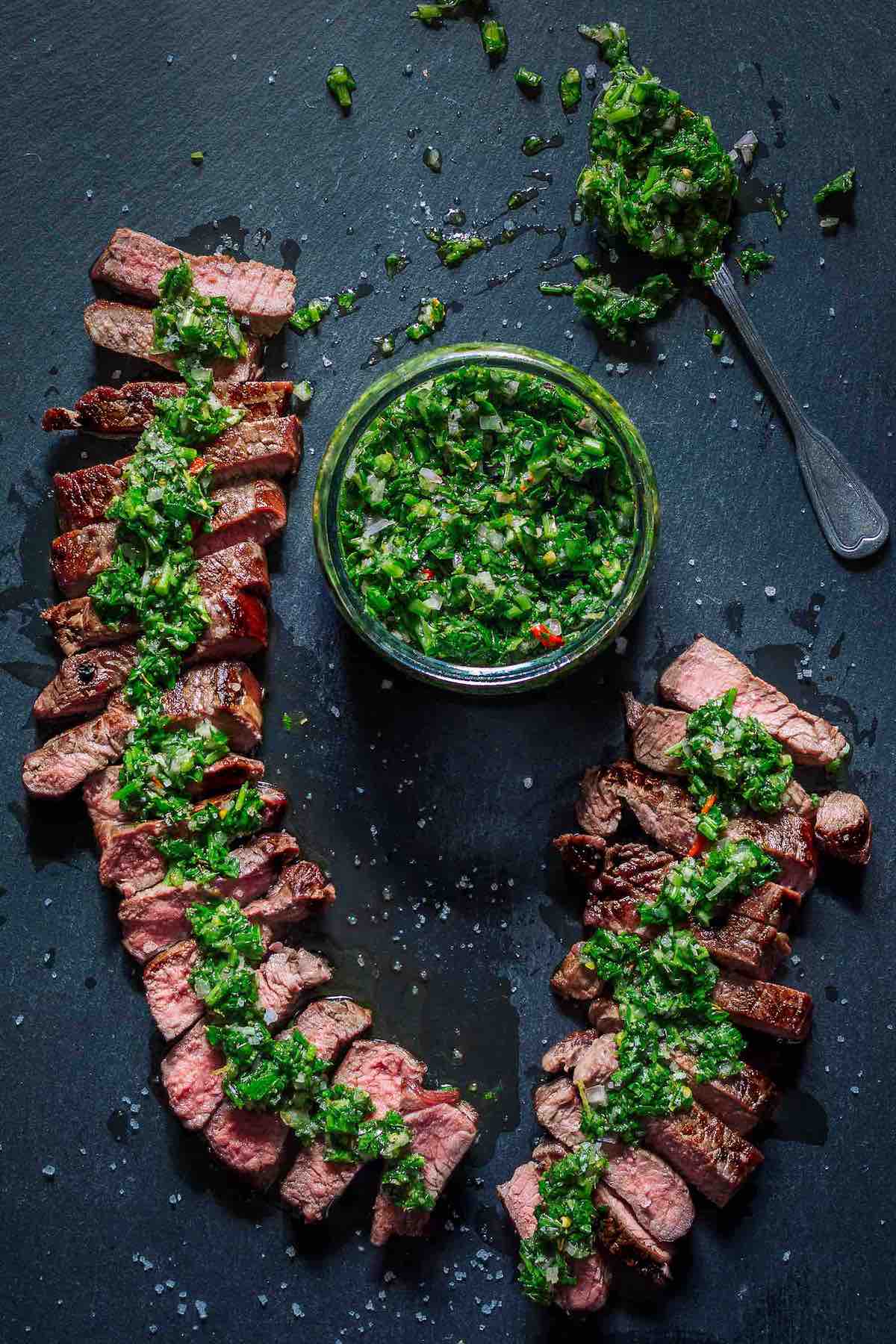 Steak with outlet chimichurri sauce recipe