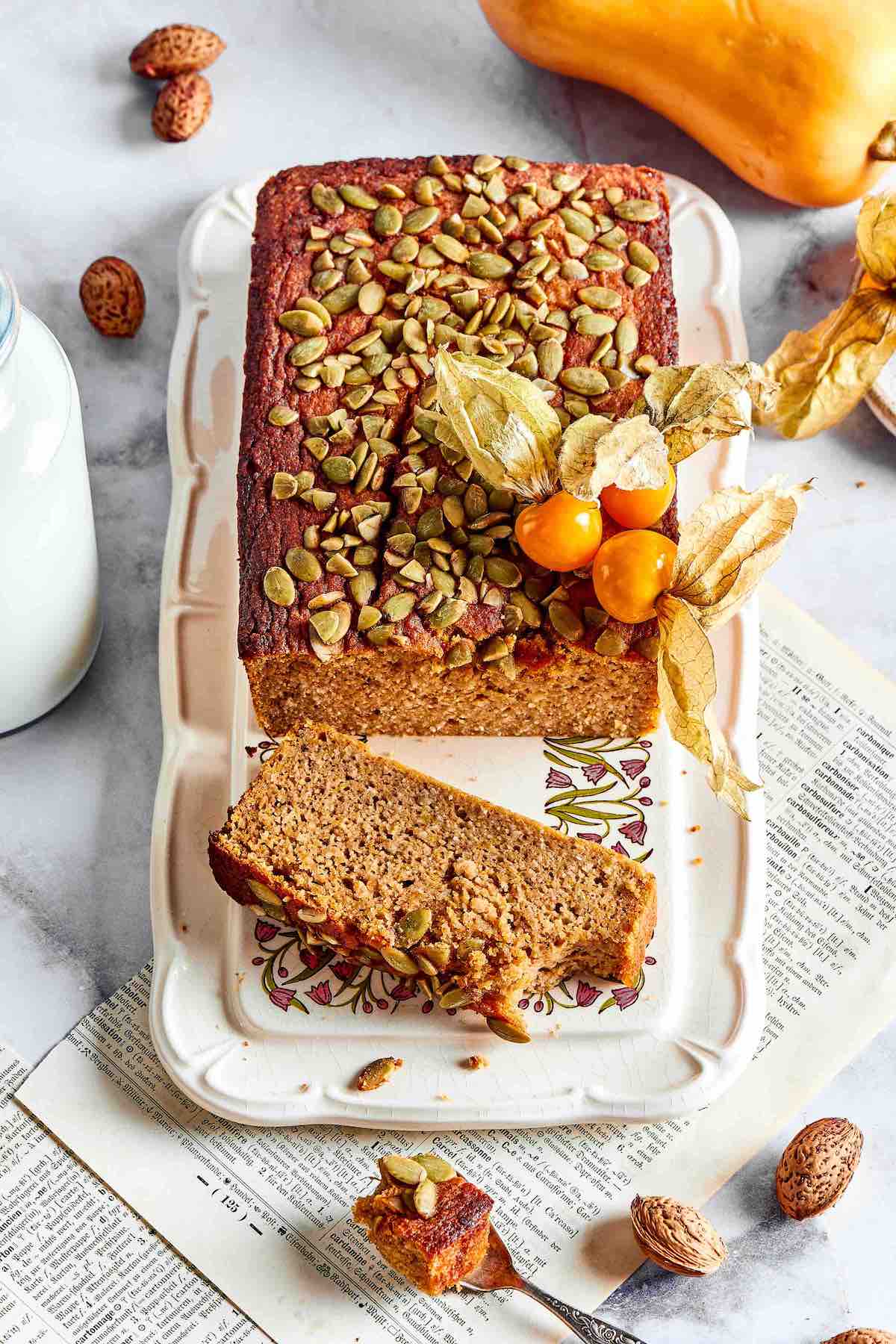 keto pumpkin bread.