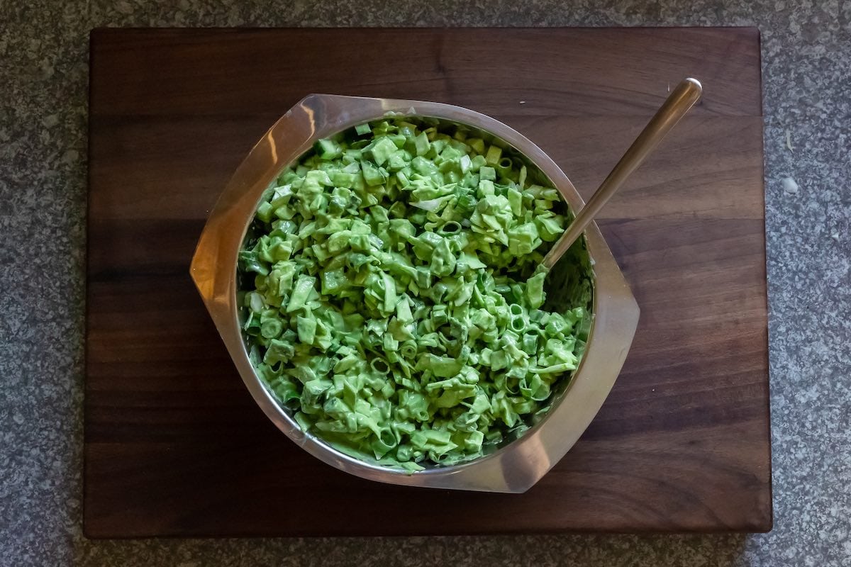 mixed green goddess salad.