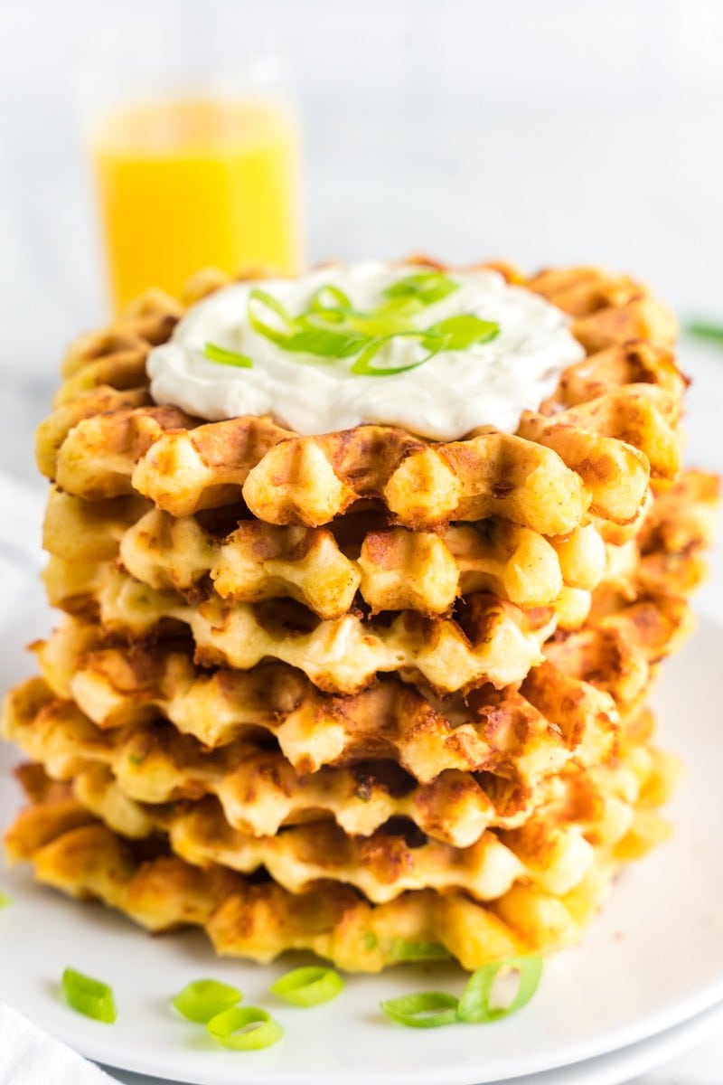 Mini Waffle Breakfast Sandwiches - The Sweet and Simple Kitchen