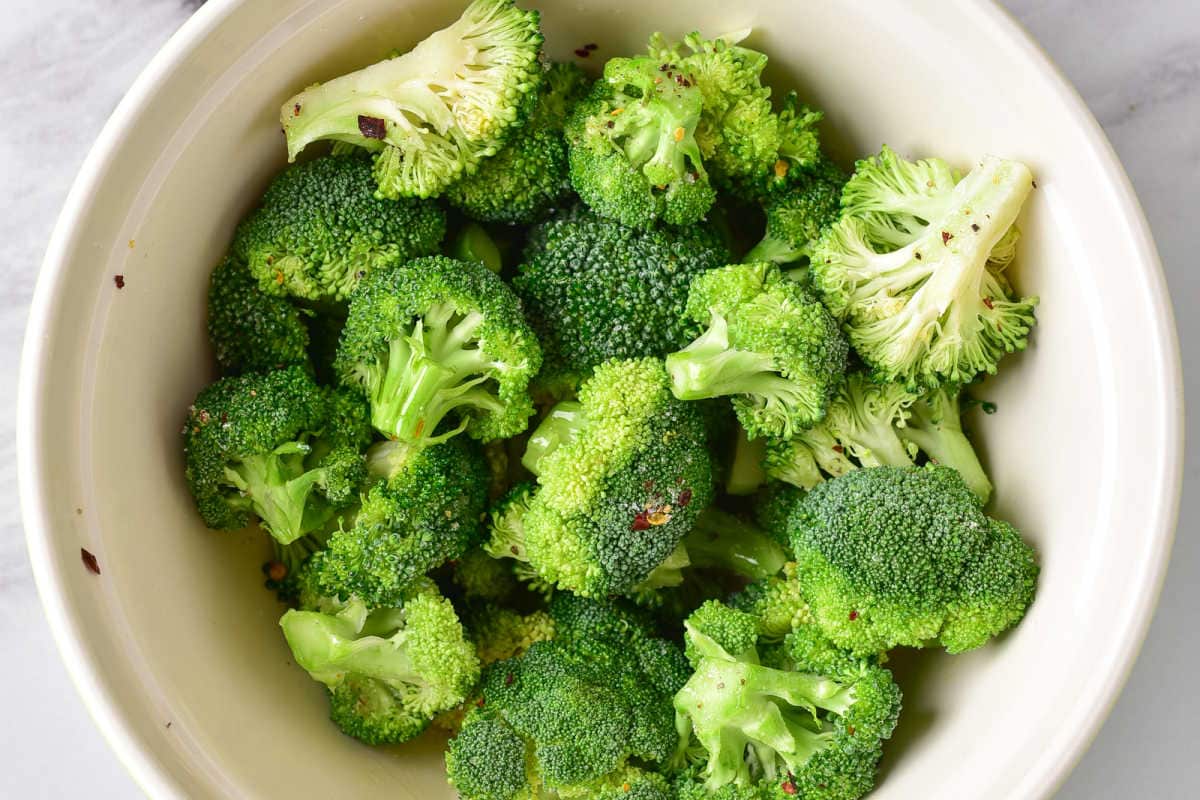 seasoned broccoli.