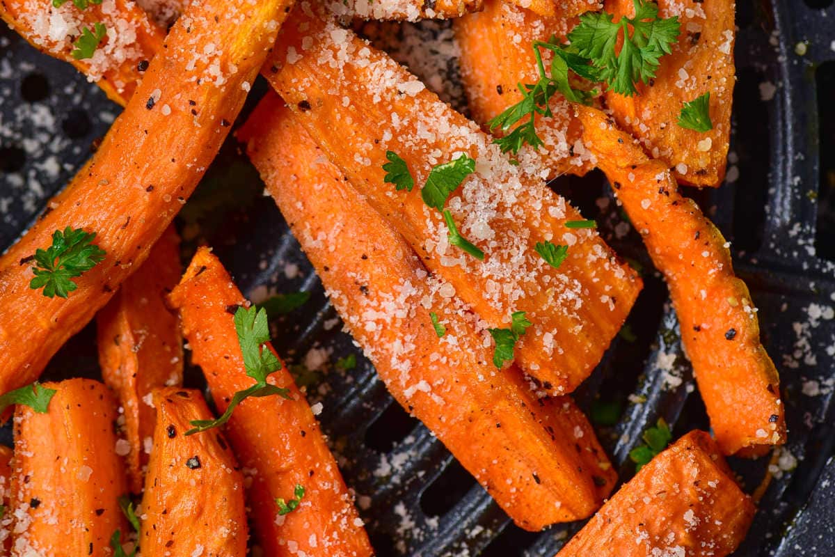 air fried carrots.