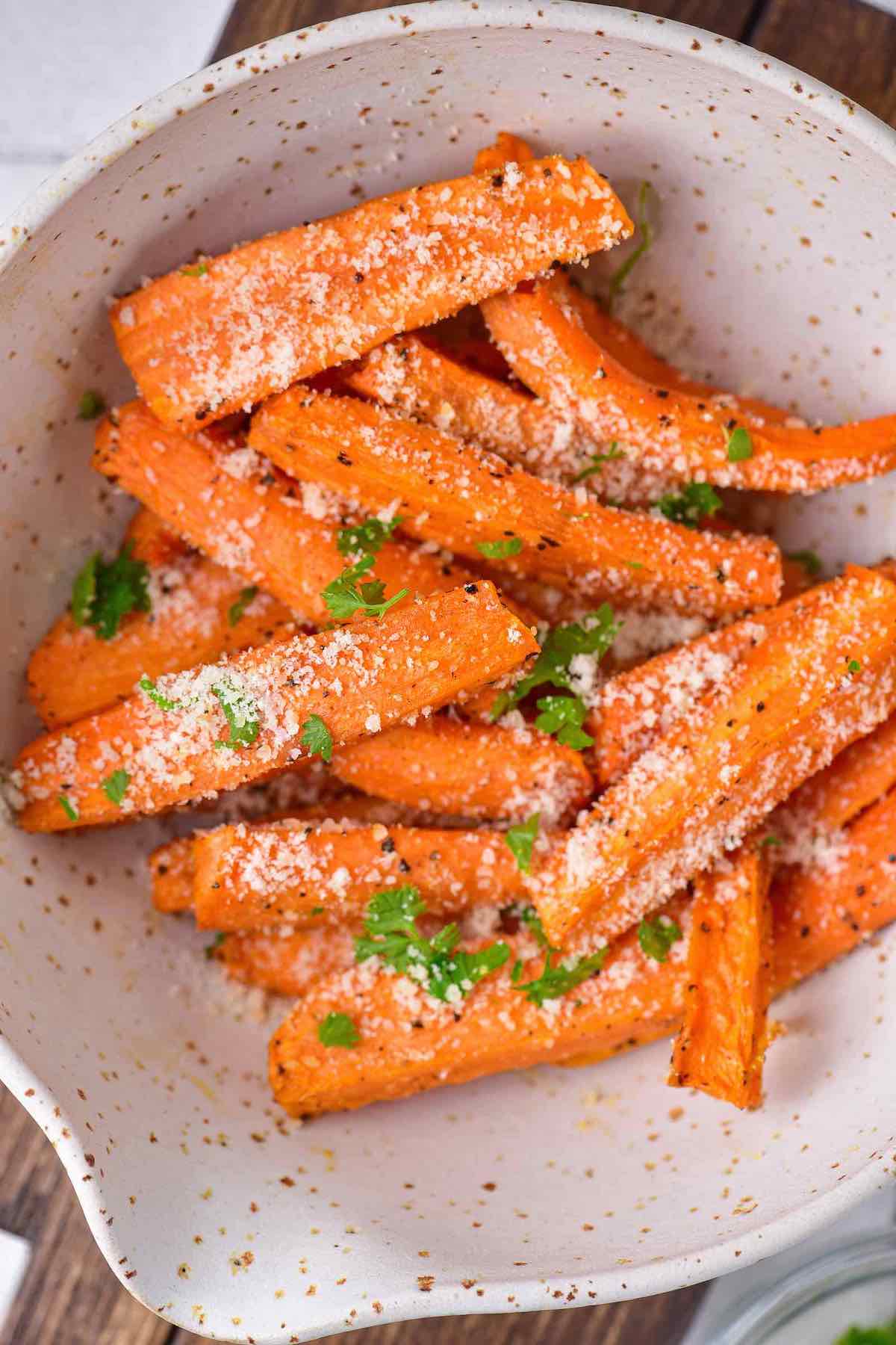 carote in friggitrice ad aria.