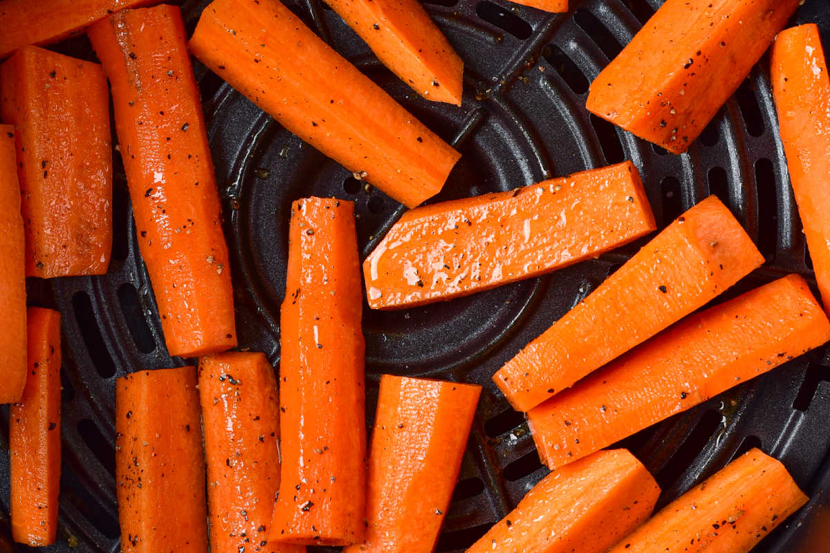 carote in friggitrice ad aria.