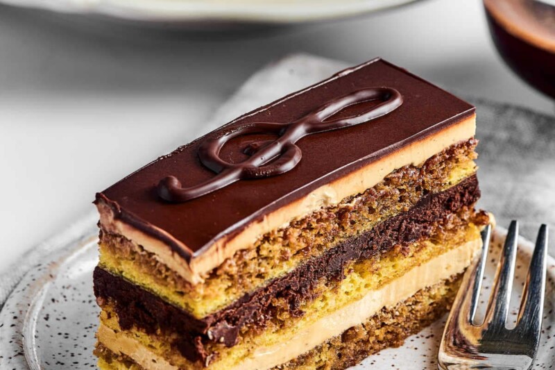 glazed opera cake.