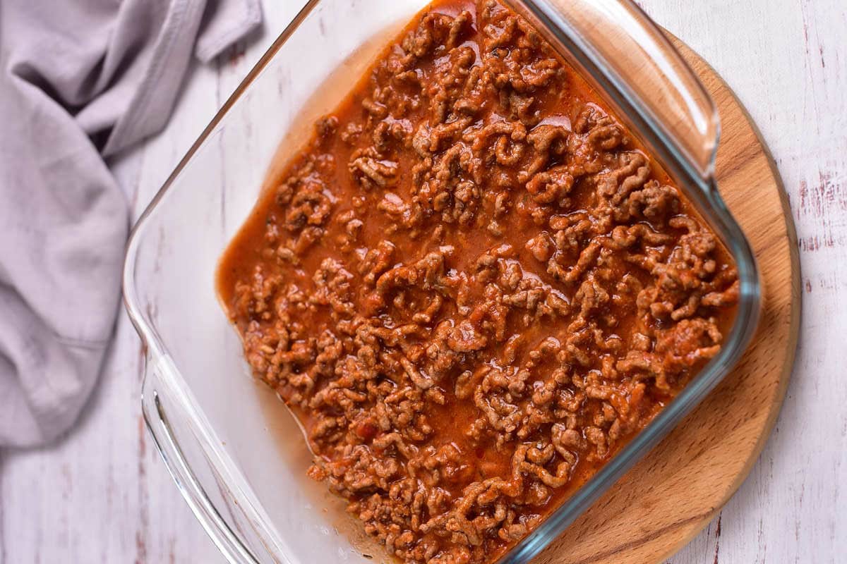 meat sauce for lasagna.