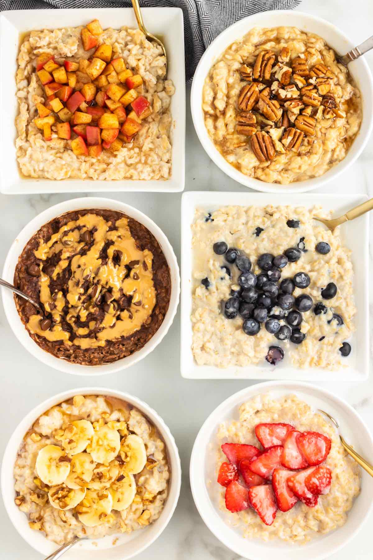 Healthy Overnight Oats (3 Flavors) - Bigger Bolder Baking