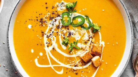 Pumpkin Curry Soup - Fast & Easy - Make It Skinny Please