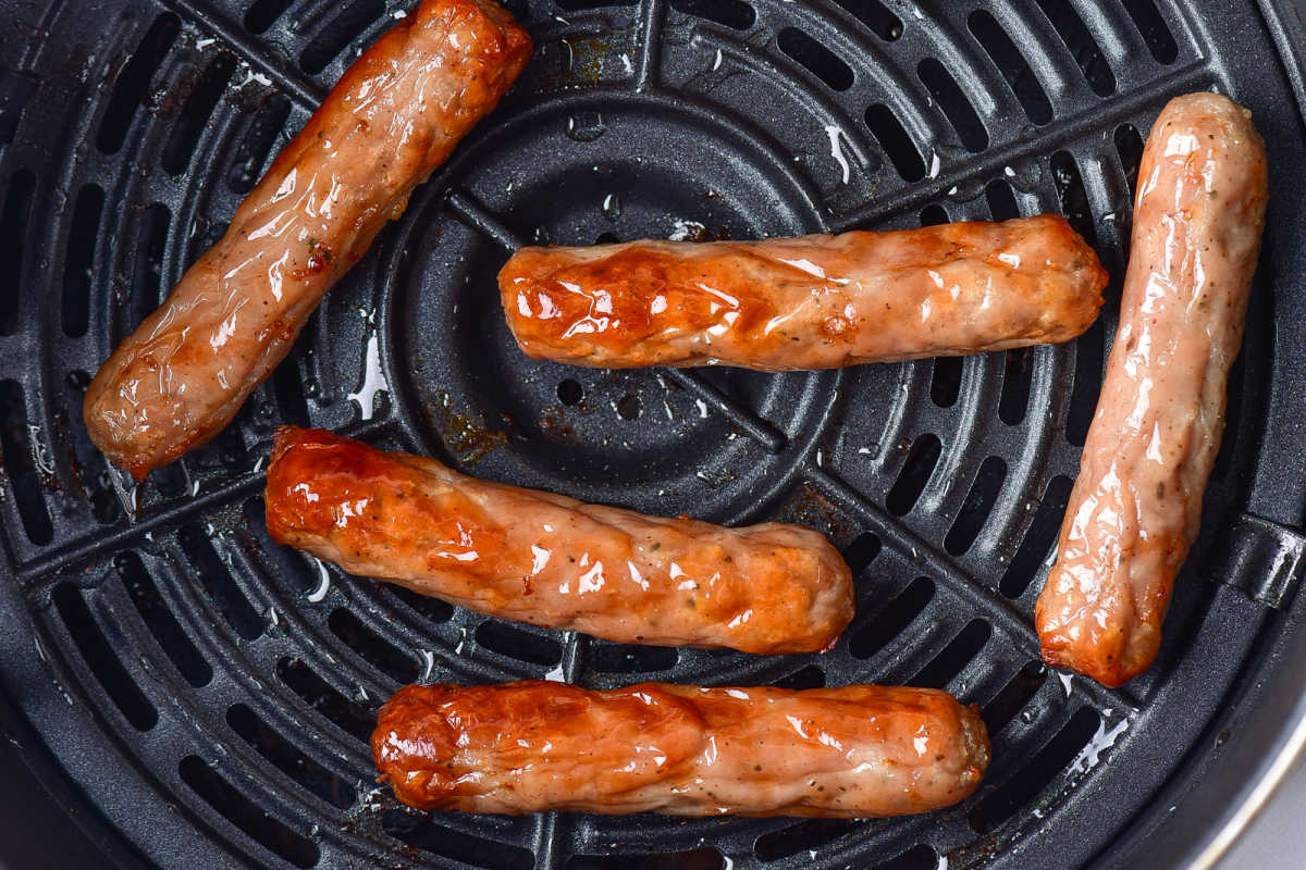 sausages in air fryer.