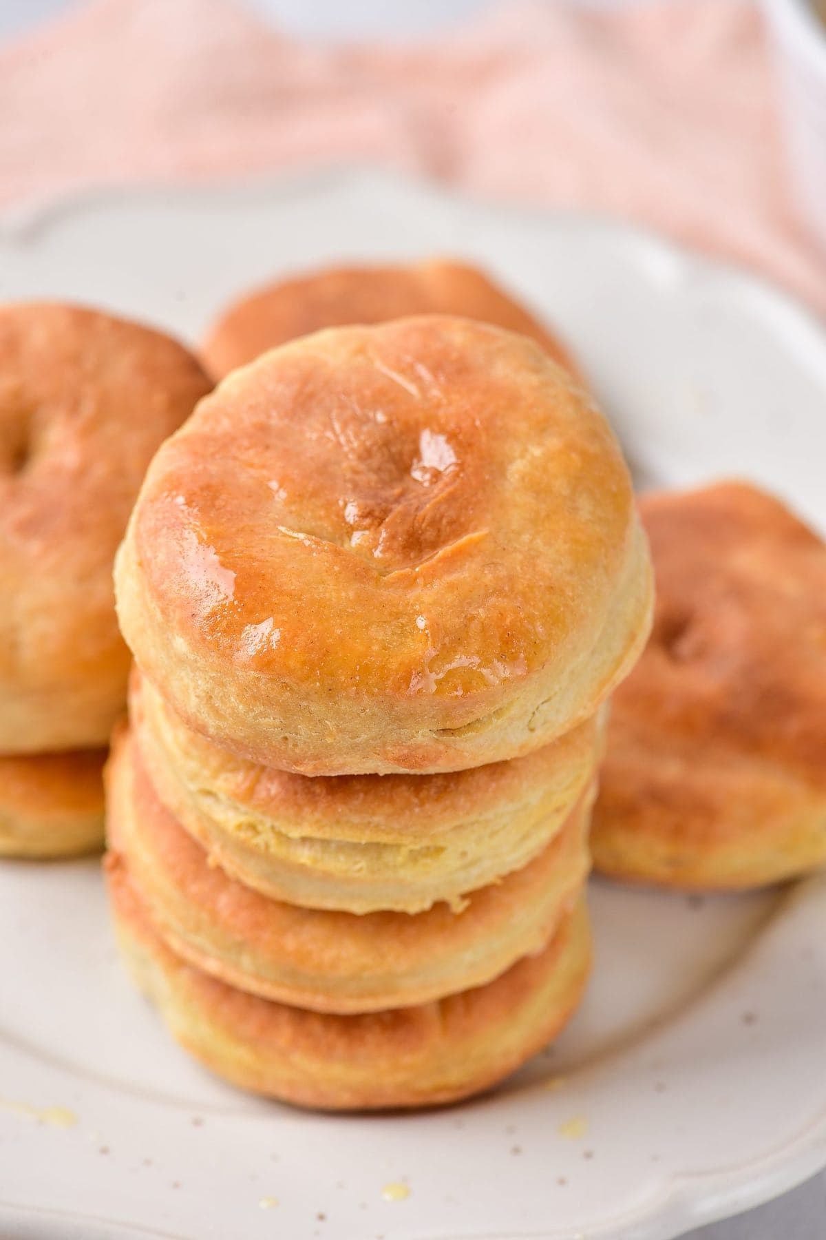 air fryer biscuits with butter.