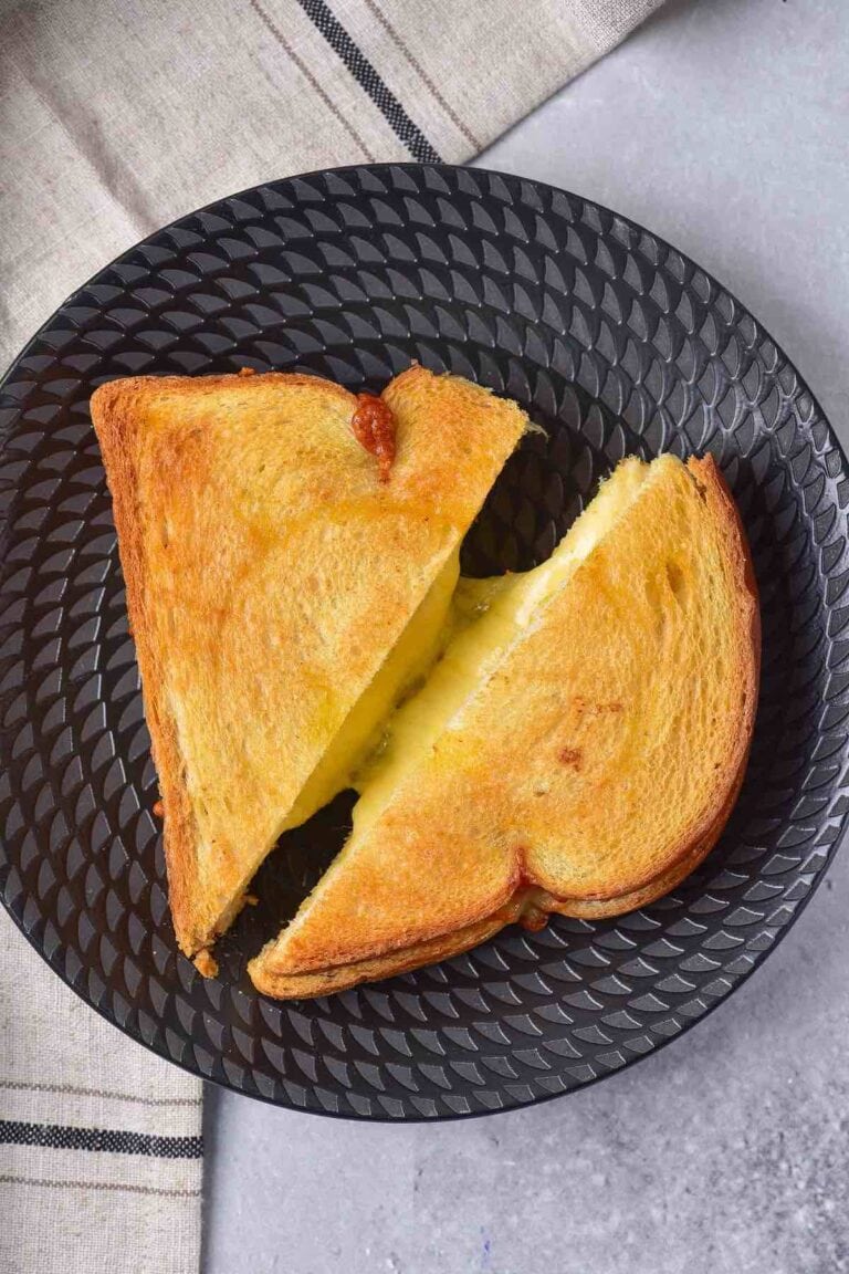 Air Fryer Grilled Cheese In 8 Minutes Extra Crispy And Gooey!