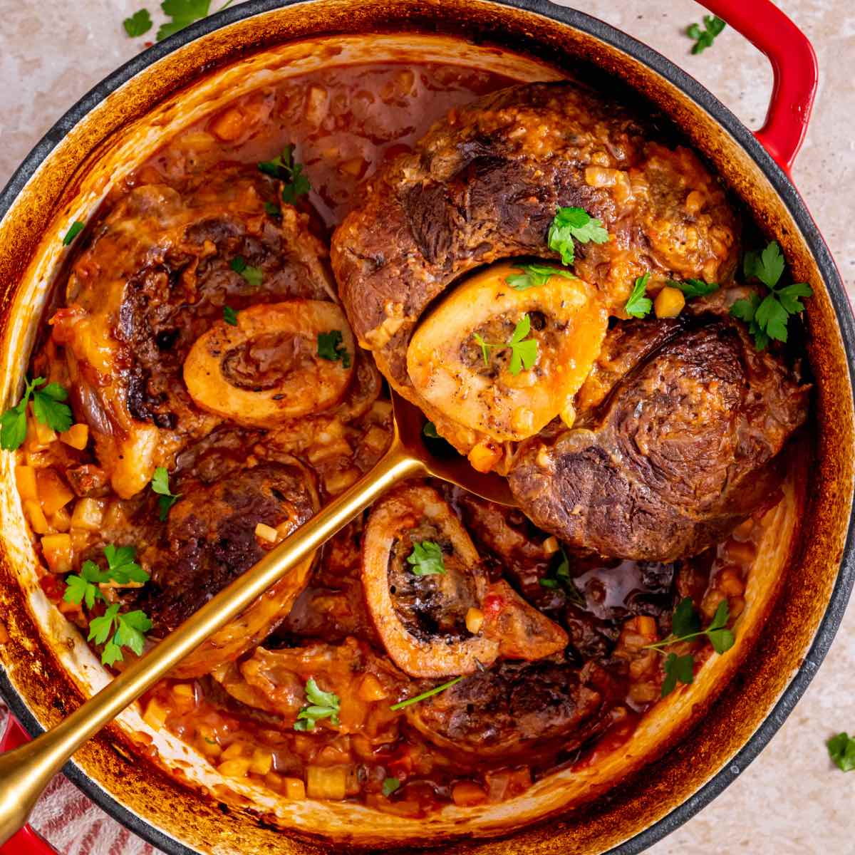 Smoke-braised whole beef shank